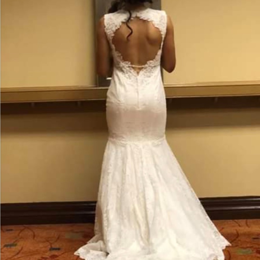 Elegant White Lace Dress